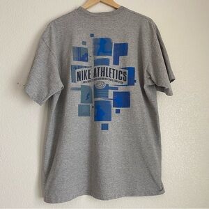 Vintage Just Hafta Run front and back printed t-shirt, white, L